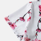 Button-Up Shirt with Floral Print