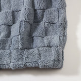 Cozy Checkerboard Teddy Hoodie with Relaxed Fit