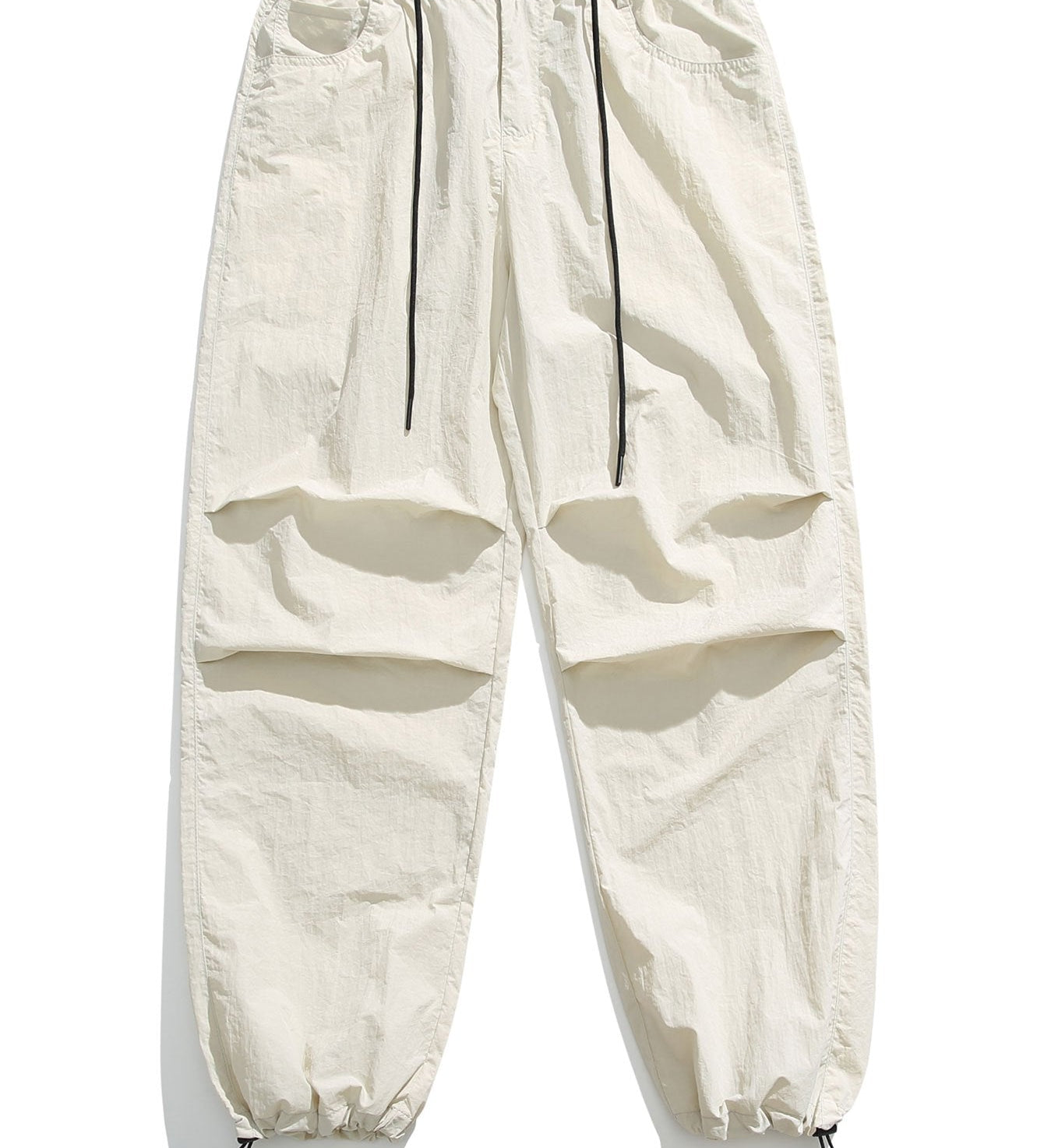 Stretchy Waistband Parachute Trousers