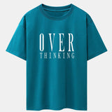Oversized Drop Shoulder T-Shirt with Slogan Print
