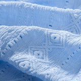 Geometric Jacquard Cuban Shirt with Straight-Leg Linen Trousers