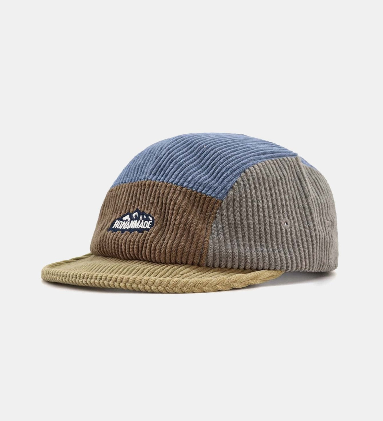 Color Block Corduroy Baseball Cap with Slogan Design