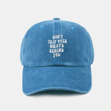 Custom Vintage Washed Cotton Baseball Cap with Personalized Slogan
