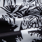 Palm Tree Print Button-Up Shirt & Men's Mid-Length Drawstring Swim Shorts