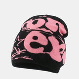 Trendy Knit Beanie Hat with Fashion Slogan Design