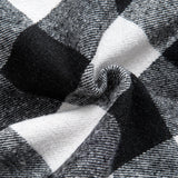 Teddy-Fleece Lined Plaid Flannel Hooded Shirt