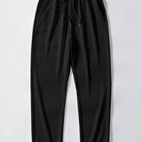 V-Neck Ribbed Polo with Short Sleeves & Straight Leg Ribbed Trousers