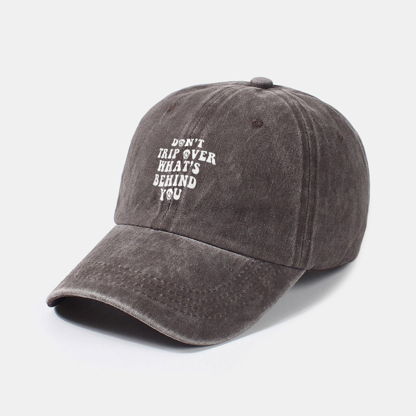 Custom Vintage Washed Cotton Baseball Cap with Personalized Slogan