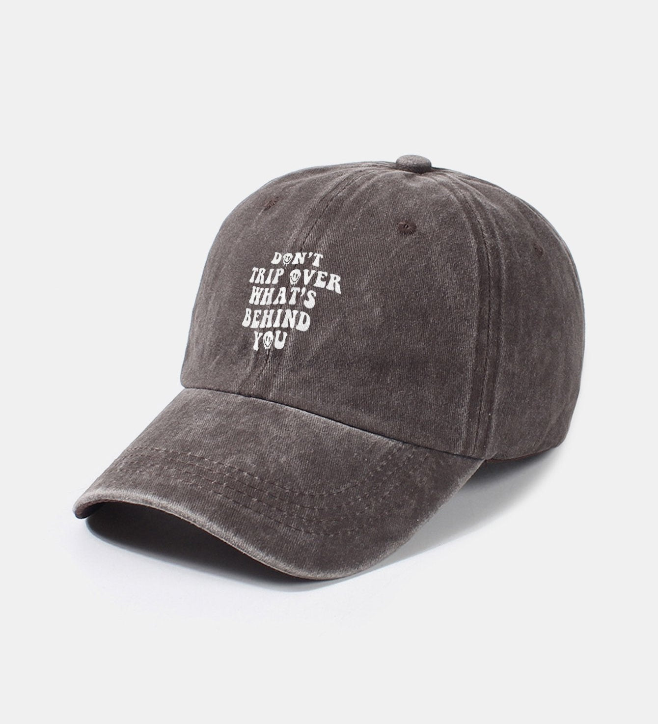 Custom Vintage Washed Cotton Baseball Cap with Personalized Slogan