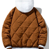 Dual-Function Quilted Hooded Baseball Jacket