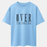 Oversized Drop Shoulder T-Shirt with Slogan Print
