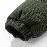 Teddy-Fleece Lined Corduroy Hooded Puffer Jacket
