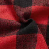 Teddy-Fleece Lined Plaid Flannel Hooded Shirt