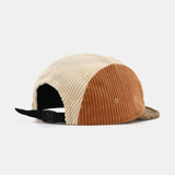 Color Block Corduroy Baseball Cap with Slogan Design
