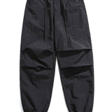 Stretchy Waistband Parachute Trousers