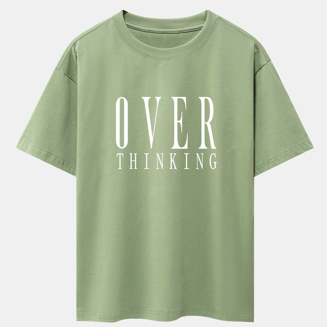 Oversized Drop Shoulder T-Shirt with Slogan Print