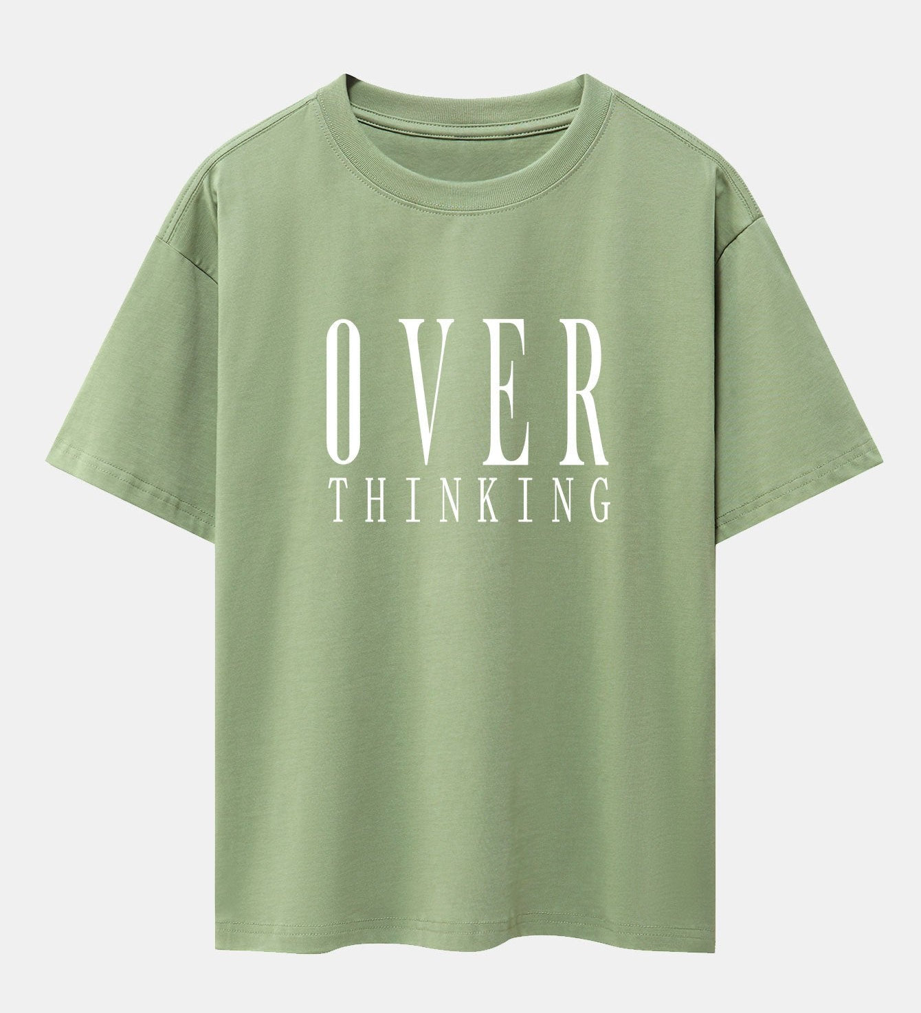 Oversized Drop Shoulder T-Shirt with Slogan Print