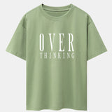 Oversized Drop Shoulder T-Shirt with Slogan Print