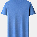 Short Sleeve Muscle-Fit Mock Neck Sweater