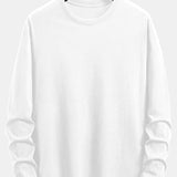 Set of 5 Essential Long Sleeve Cotton T-Shirts