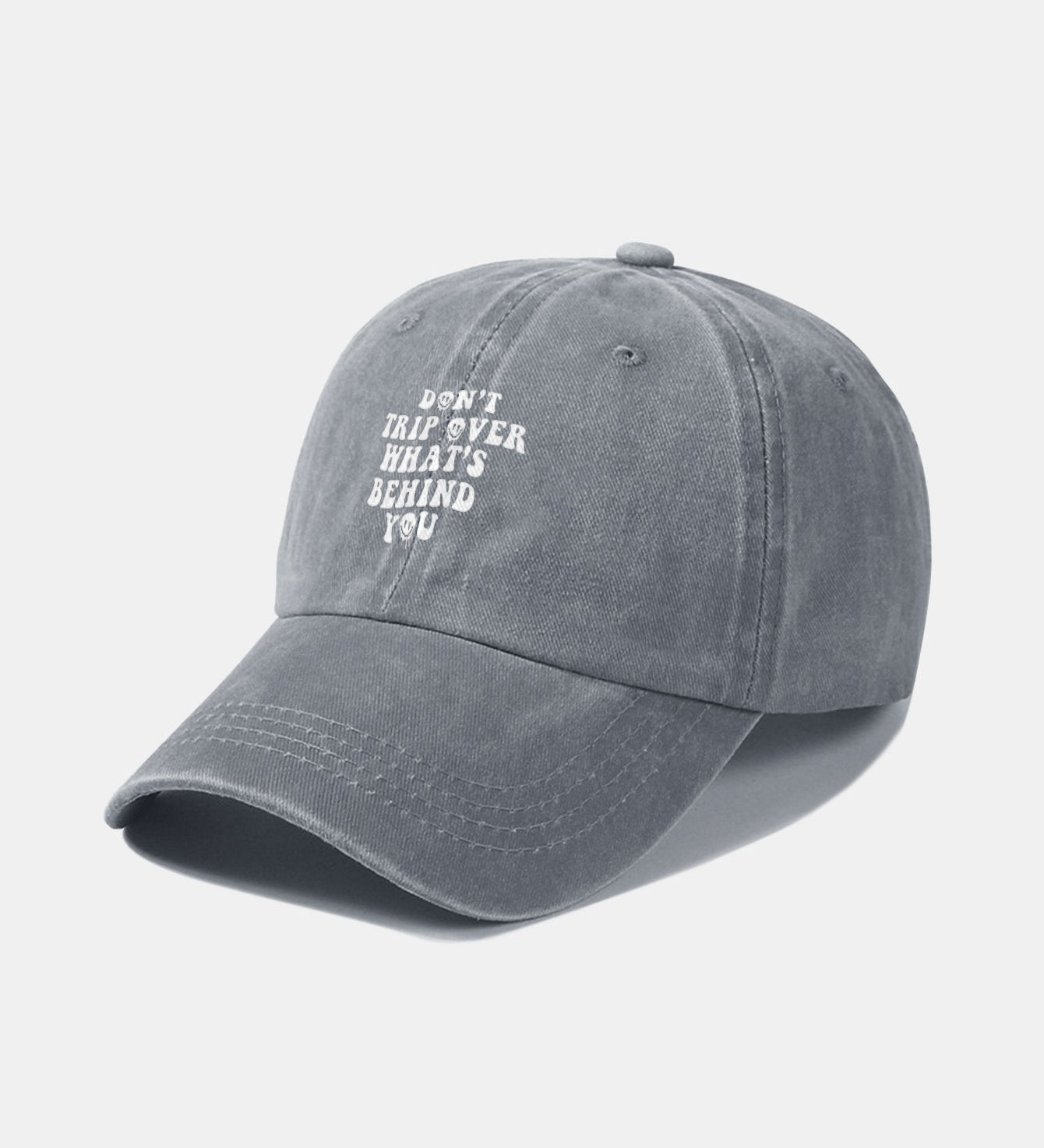 Custom Vintage Washed Cotton Baseball Cap with Personalized Slogan
