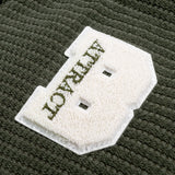 Teddy-Fleece Lined Corduroy Hooded Puffer Jacket