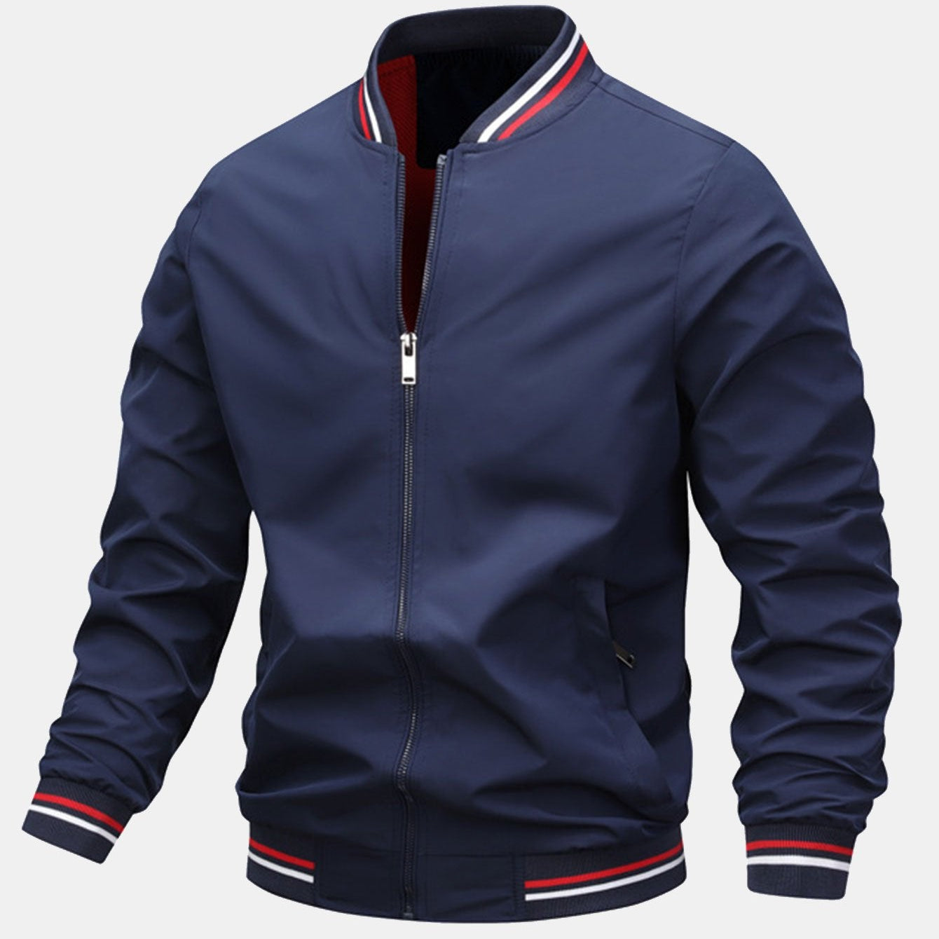 Zippered Bomber Jacket