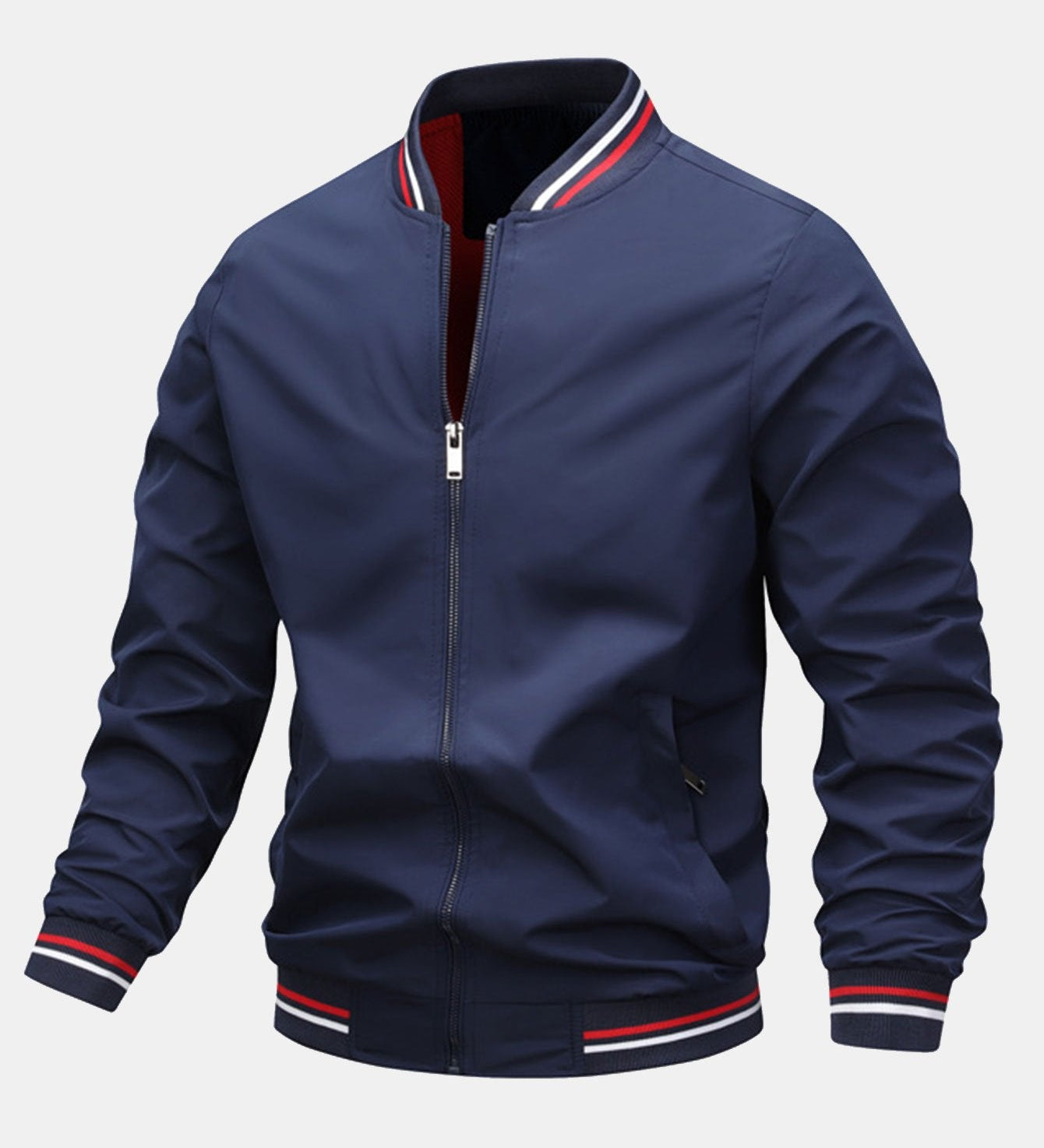 Zippered Bomber Jacket