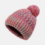 Pom Pom Jacquard Knit Beanie