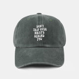 Custom Vintage Washed Cotton Baseball Cap with Personalized Slogan
