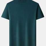 Short Sleeve Muscle-Fit Mock Neck Sweater