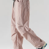Stretchy Waistband Parachute Trousers