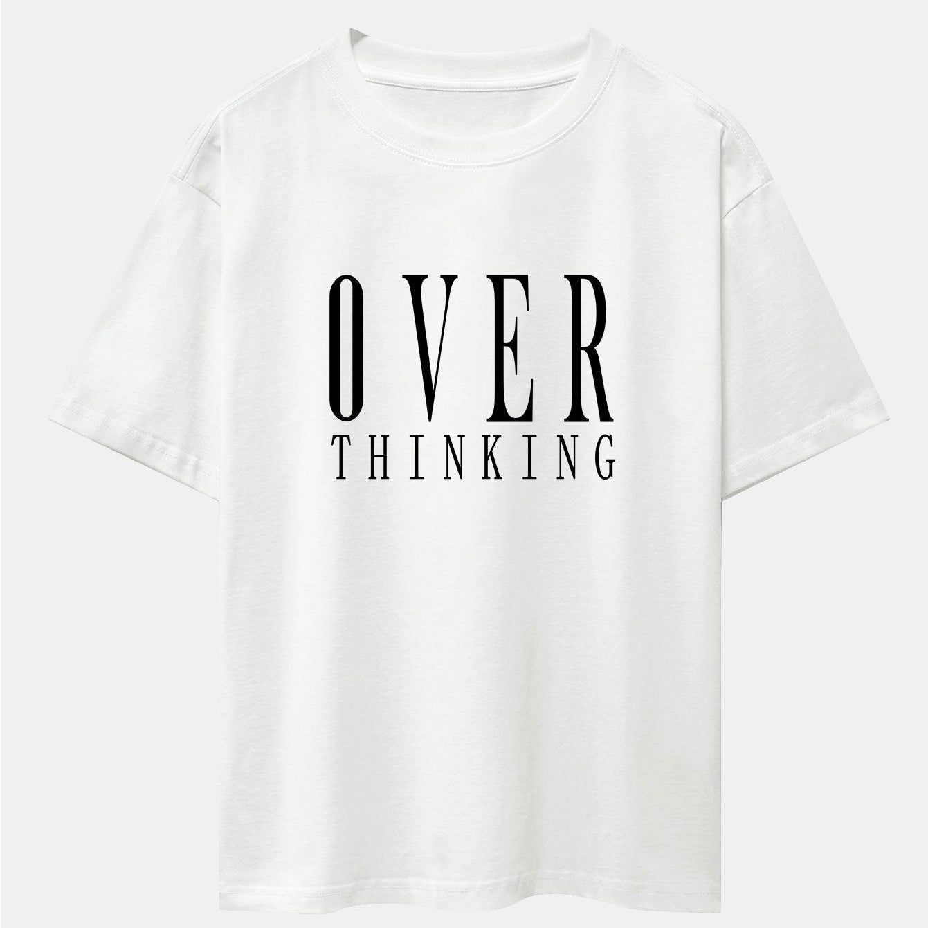 Oversized Drop Shoulder T-Shirt with Slogan Print