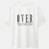 Oversized Drop Shoulder T-Shirt with Slogan Print