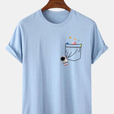 Astronaut Galaxy Pocket Graphic Tee