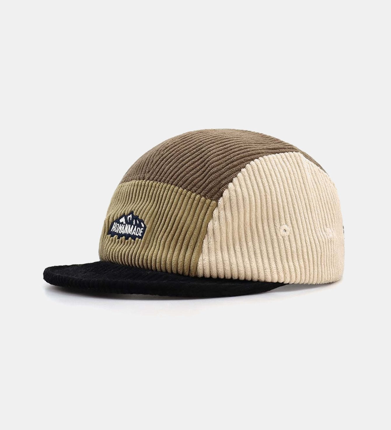 Color Block Corduroy Baseball Cap with Slogan Design