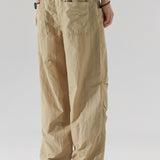 Stretchy Waistband Parachute Trousers