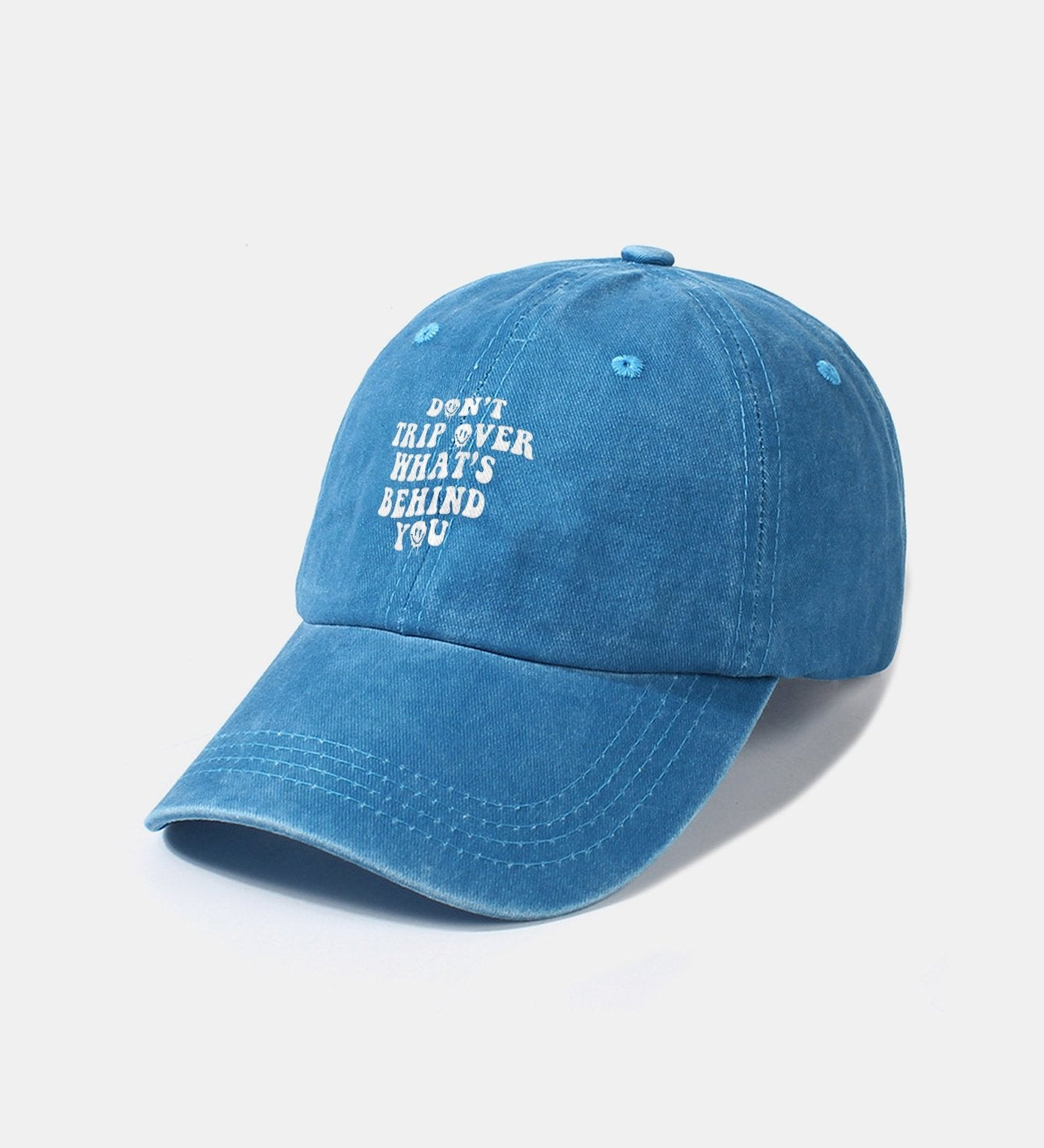 Custom Vintage Washed Cotton Baseball Cap with Personalized Slogan