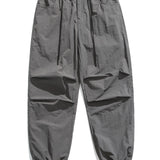 Stretchy Waistband Parachute Trousers