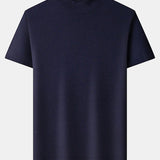 Short Sleeve Muscle-Fit Mock Neck Sweater