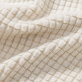 Waffle Knit Button-Up Shirt and Shorts Set