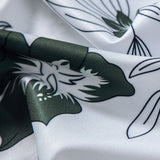Floral Pattern Button-Up Shirt and Swim Shorts Set