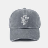 Custom Vintage Washed Cotton Baseball Cap with Personalized Slogan