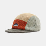 Color Block Corduroy Baseball Cap with Slogan Design