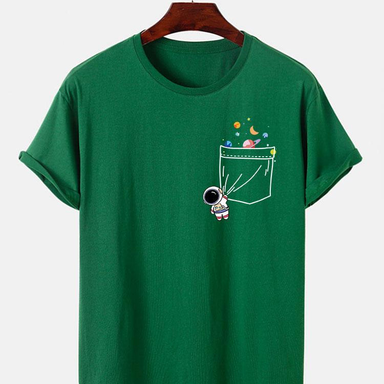 Astronaut Galaxy Pocket Graphic Tee