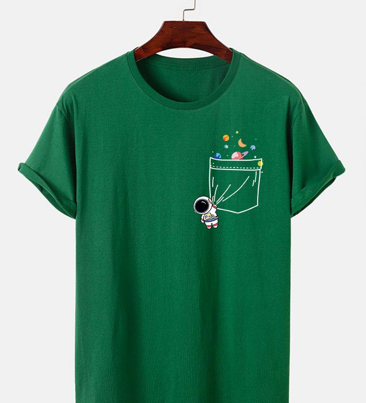 Astronaut Galaxy Pocket Graphic Tee