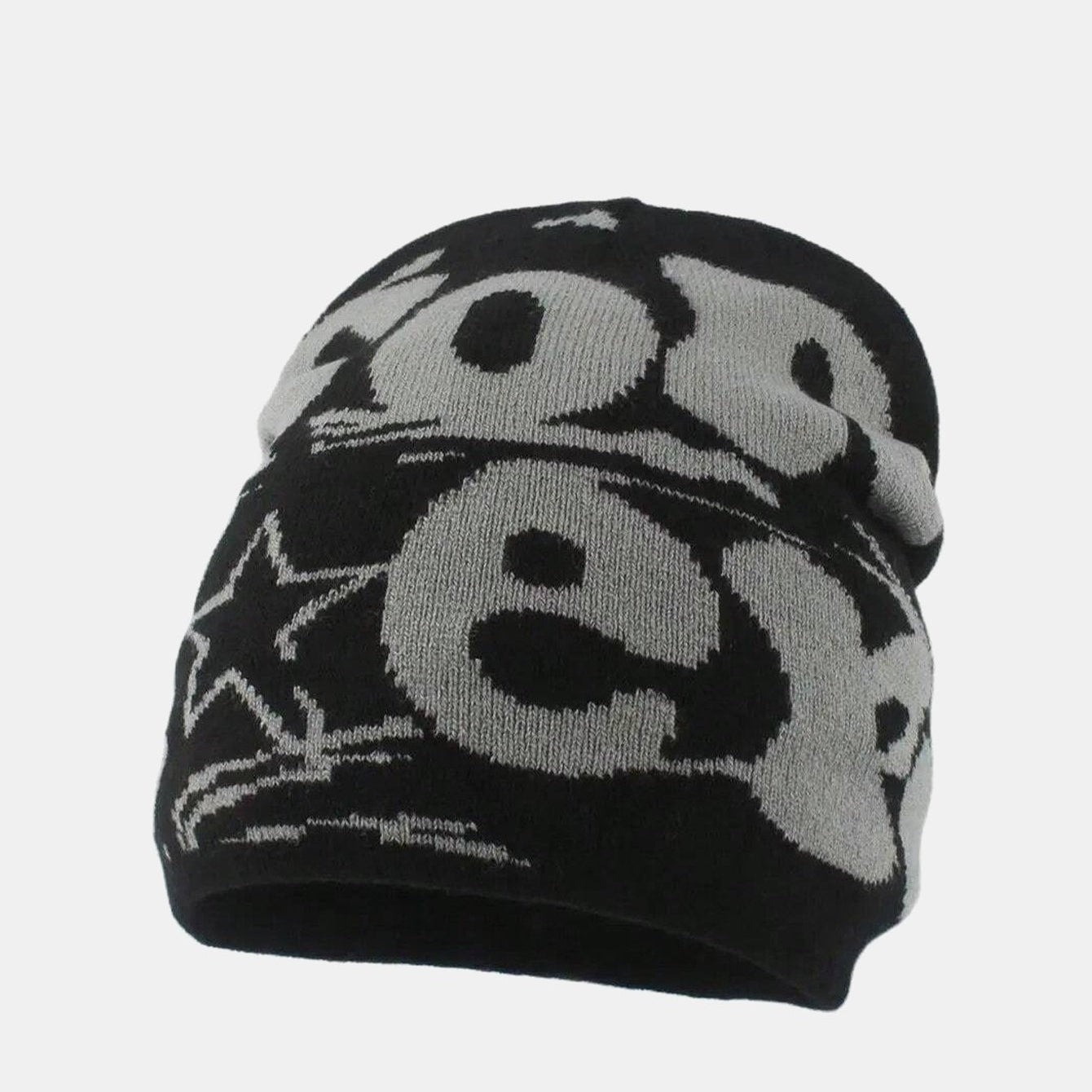 Trendy Knit Beanie Hat with Fashion Slogan Design