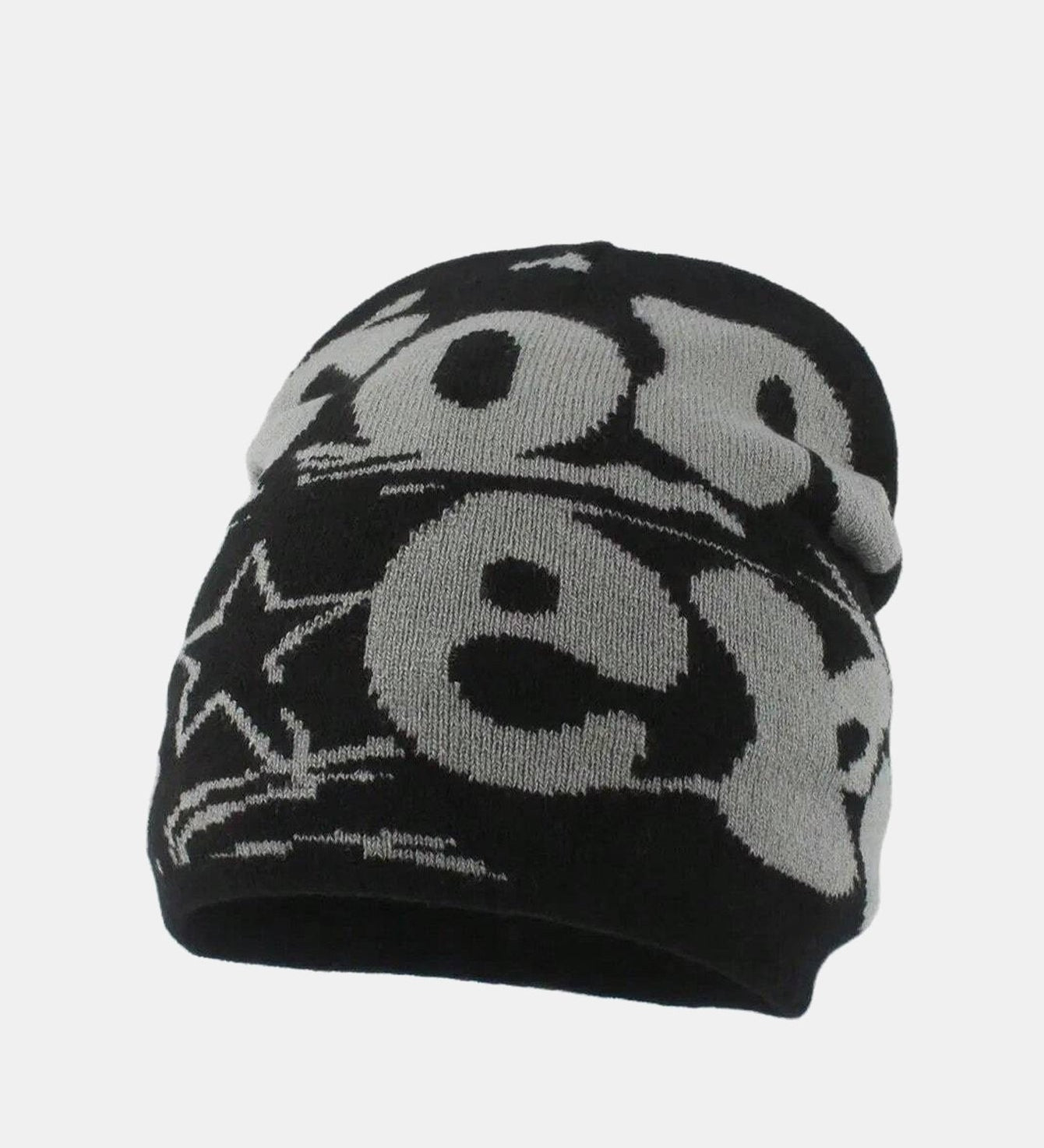Trendy Knit Beanie Hat with Fashion Slogan Design