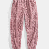 Geometric Jacquard Hoodie and Jogger Set