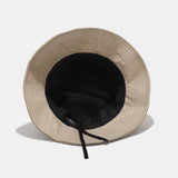 Solid PU Leather Bucket Hat